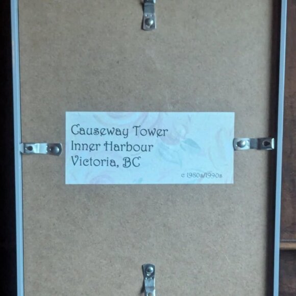 FURTHER REDUCED Vintage Photograph –Causeway Tower, Inner Harbour, Victoria, BC - Picture 4 of 5